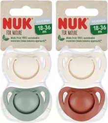 NUK. For Nature. Smoczki. 18-36 miesięcy