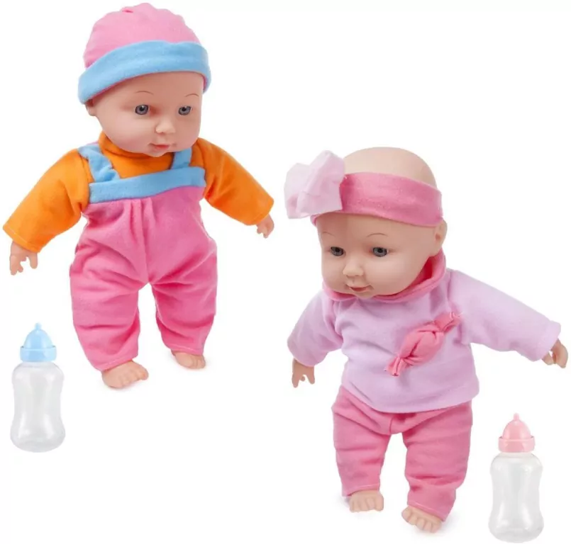 Lalka bobas z dźwiękiem i butelką - tantis.pl