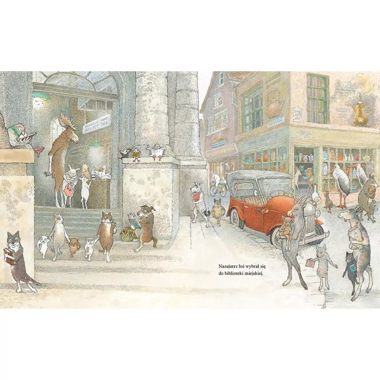 Łoś i biblioteka na kółkach - tantis.pl