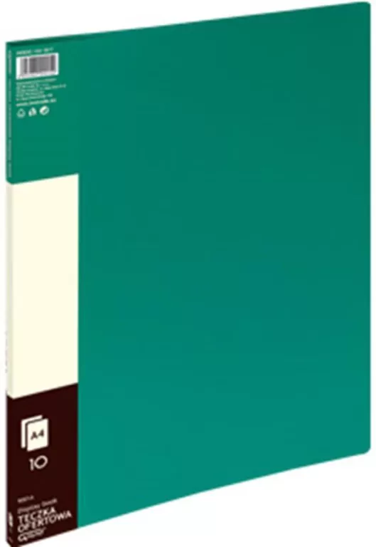 Teczka ofertowa A4/10, Zielona - tantis.pl