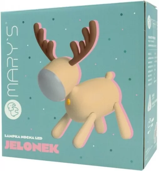 Lampka nocna LED jelonek beżowy - tantis.pl