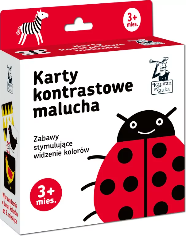 Karty kontrastowe malucha. Kapitan Nauka - tantis.pl