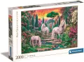 Clementoni. Puzzle 2000. HQ Classical Garden Unicorns - tantis.pl