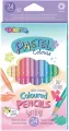 Kredki ołówkowe dwukolorowe. Colorino Kids. Pastel 12 sztuk - tantis.pl