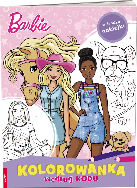 Kolorowanka według kodu. Barbie - tantis.pl