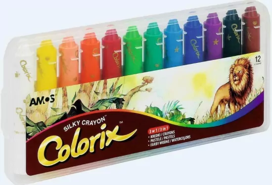 Kredki artystyczne 12 kolorów AMOS