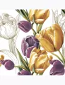 Serwetki DAISY Lunch SD 330x330 Tulipany 009501 - tantis.pl