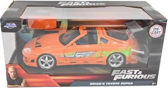 Jada F&F Toyota Supra orange 1995 1:24 - tantis.pl