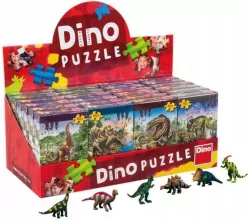 Puzzle 60 Dinozaury i figurka mix