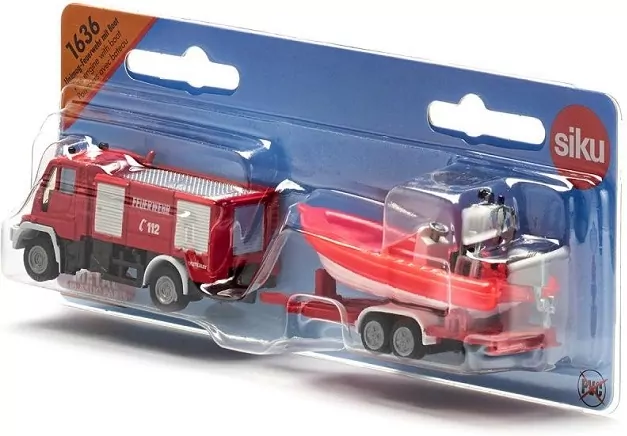 Straż pożarna Unimog z łodzią. S1636 - tantis.pl