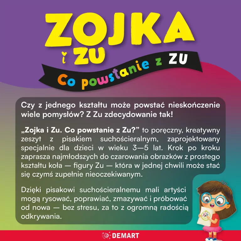 Zojka i Zu. Co powstanie z Zu? Zeszyt z pisakiem.. - tantis.pl