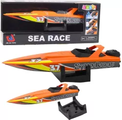 Motorówka nakręcana do wody pomarańczowa