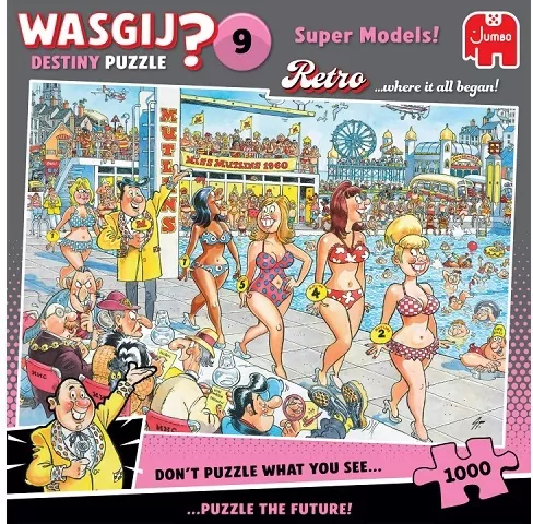Puzzle 1000. Wasgij Jumbo Retro modelki - tantis.pl