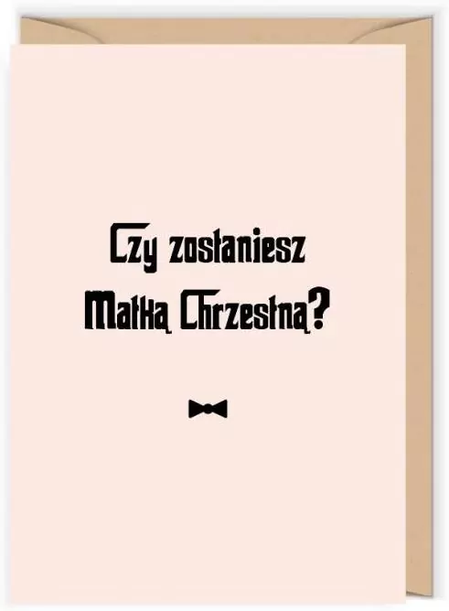Karnet Chrzest - Rodzice Chrzestni - tantis.pl