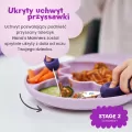 Nana's Manners Talerz silikonowy z przyssawką niebieski - tantis.pl
