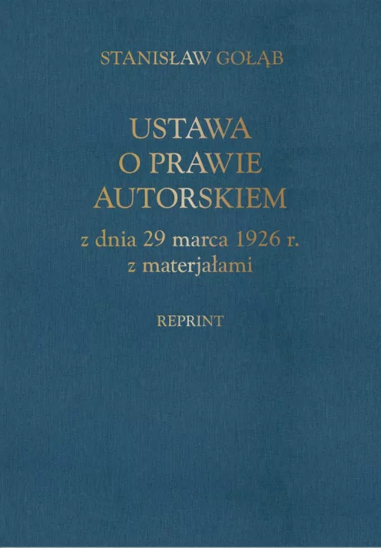 Ustawa o prawie autorskim z dnia 29 marca 1926r. - tantis.pl