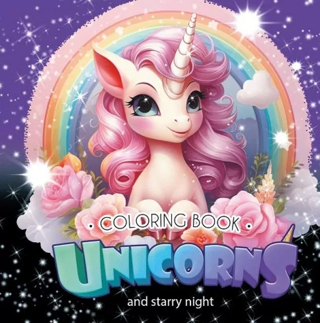 Kolorowanka 160x160 Unicorns Jednorożce - tantis.pl