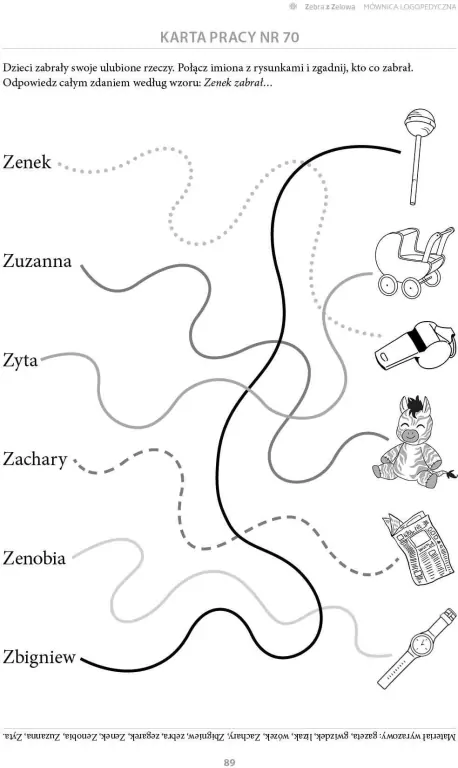 Zebra z Zelowa. Utrwalanie głoski Z - tantis.pl