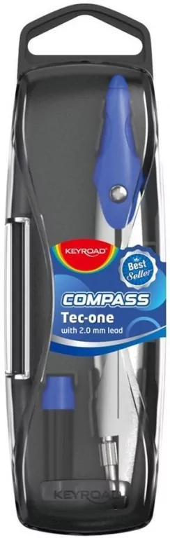 Cyrkiel metalowy w etui z grafitami MIX - tantis.pl