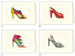 Karnet z kopertą. Buty