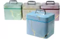 Kuferek L z lusterkiem na zamek 23x18x15cm, mix - tantis.pl
