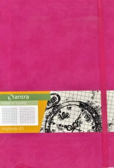 Antra. Notes A5. Kratka Impresja, różowy - tantis.pl
