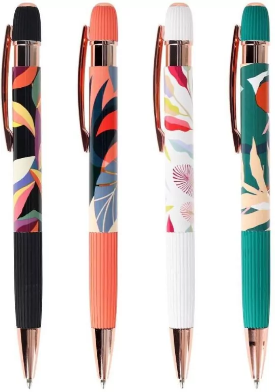 Długopis żelowy Floral niebieski  STRIGO - tantis.pl