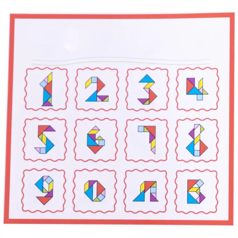 Układanka drewniana. Tangram - tantis.pl