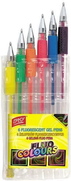 Długopis żelowy Fluo 6 kolorów EASY - tantis.pl