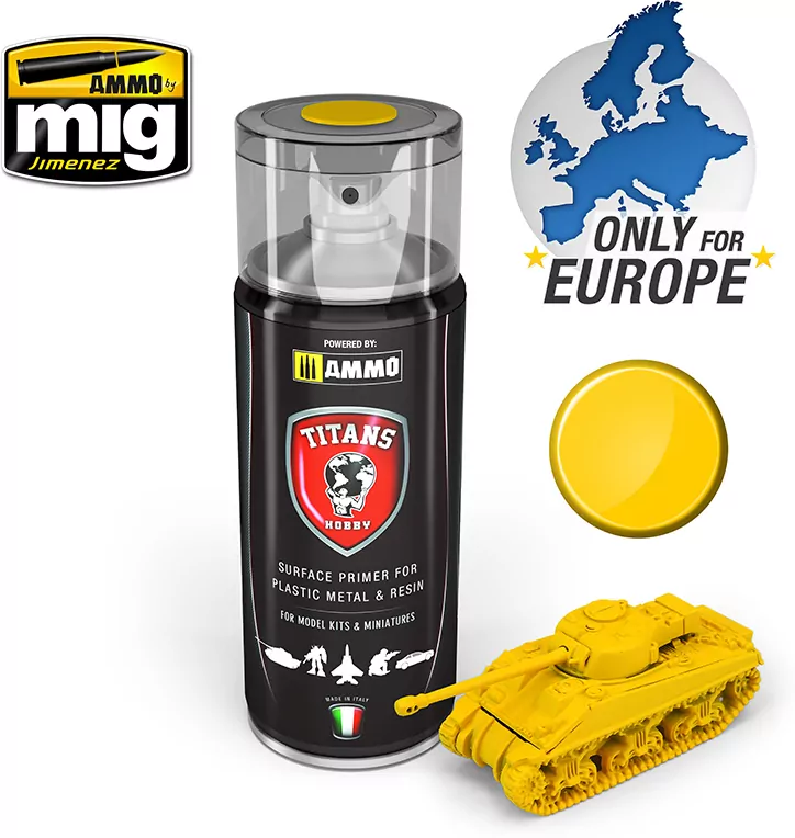 Ammo: Titans Matt Primer - Imperial Yellow - tantis.pl