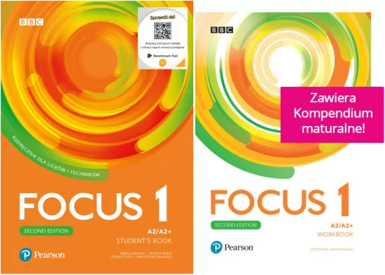 Focus 1. Second Edition. Pakiet:  Student’s Book (Podręcznik) + Kod (Digital Resources + Interactive eBook + MyEnglishLab) / Workbook (Zeszyt ćwiczeń). A2/A2+. Język angielski