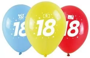 Balony okazjonalne z nadrukiem 18 28cm - tantis.pl