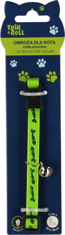 Obroża dla kota odblaskowa 1cm - tantis.pl