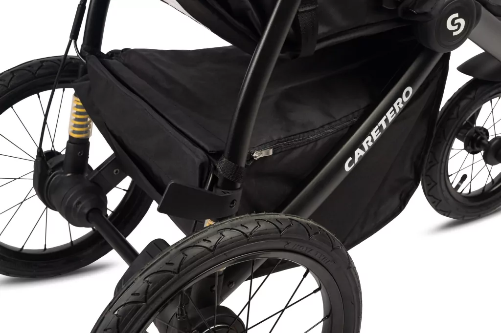 Caretero Lima Deluxe wózek spacerowy czarny - tantis.pl