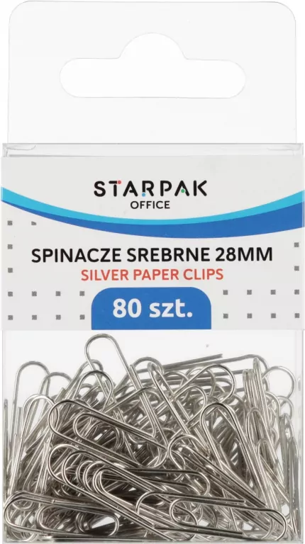 Spinacz metalowy srebrny - tantis.pl