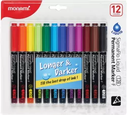 Astra. Marker permanentny SigmaFlo F 128, 12 kolorów