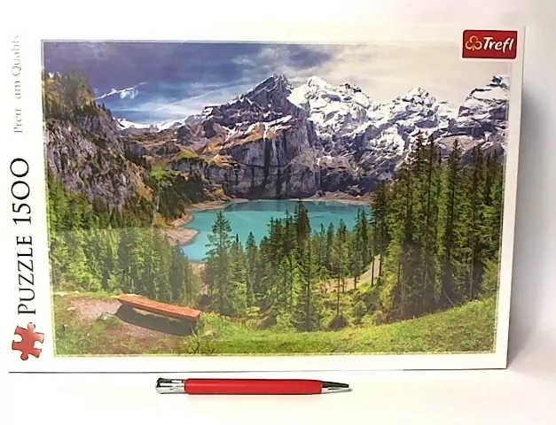 Puzzle 1500. Jezioro Oeschinen. TREFL 26166 - tantis.pl