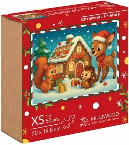 Puzzle drewniane 50 Świąteczni Przyjaciele ALEX - tantis.pl