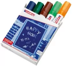 Marker kredowy 4-15mm 5 kolorów