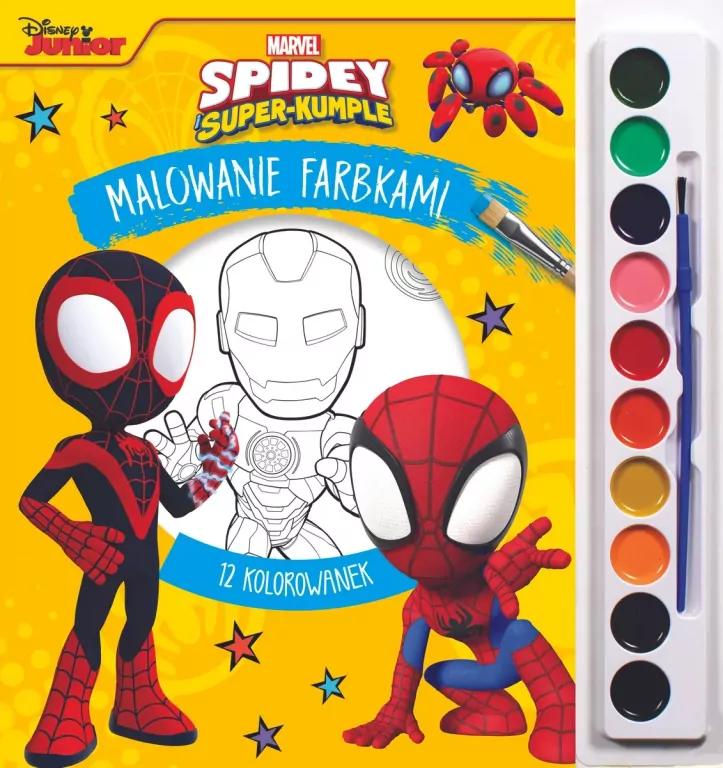 Malowanie farbkami. Marvel Spidey i Super-kumple - tantis.pl