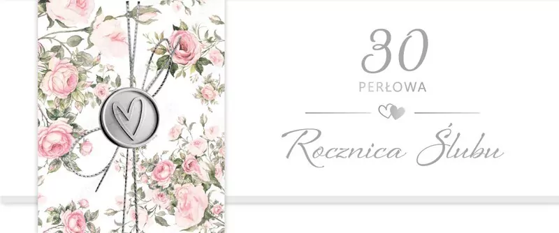 Karnet Rocznica Ślubu 30 - tantis.pl