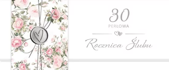Karnet Rocznica Ślubu 30