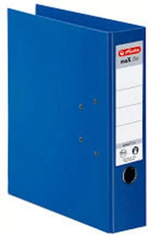 Segregator A4/8cm maX.file protect plus niebieski - tantis.pl