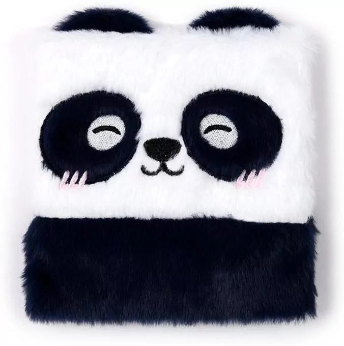 Puszysty pluszowy notatnik linie Panda - tantis.pl