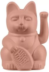 Kot szczęścia mini rózowy 9,8cm