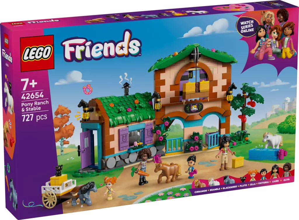 LEGO® Friends. Ranczo kucyków i stajnia 42654 - tantis.pl