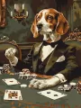 Malowanie po numerach - Hazardowy beagle 30x40cm - tantis.pl