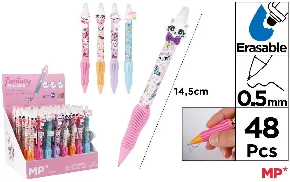 Długopis ścieralny 0,5mm kotki - tantis.pl