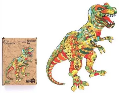 Puzzle drewniane eko 129. Tyranozaur Rex - tantis.pl