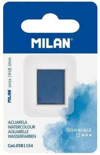 Farba akwarelowa kostka błękitny delfin MILAN - tantis.pl